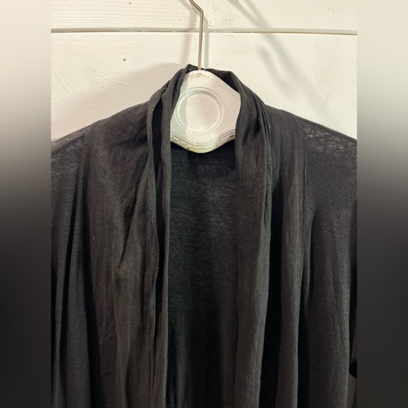 ❣️🖤 CUT LOOSE – Black Linen-Blend Cardigan Size L - Picture 7 of 12